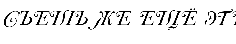 Preview of CaslonSwashC Italic