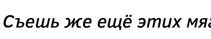 Preview of Clear Sans Medium Italic