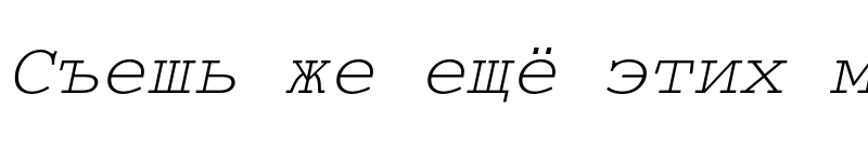 Preview of CourierCTT Italic