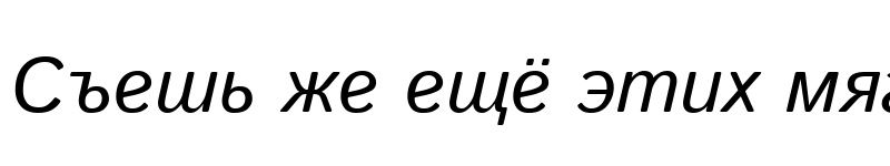 Preview of Istok Web Italic