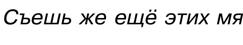 Preview of Pragmatica Italic Cyrillic