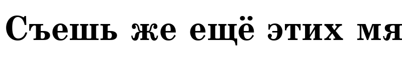 Preview of SchoolBook Bold Cyrillic