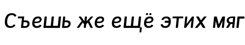 Preview of Tellural Regular Italic